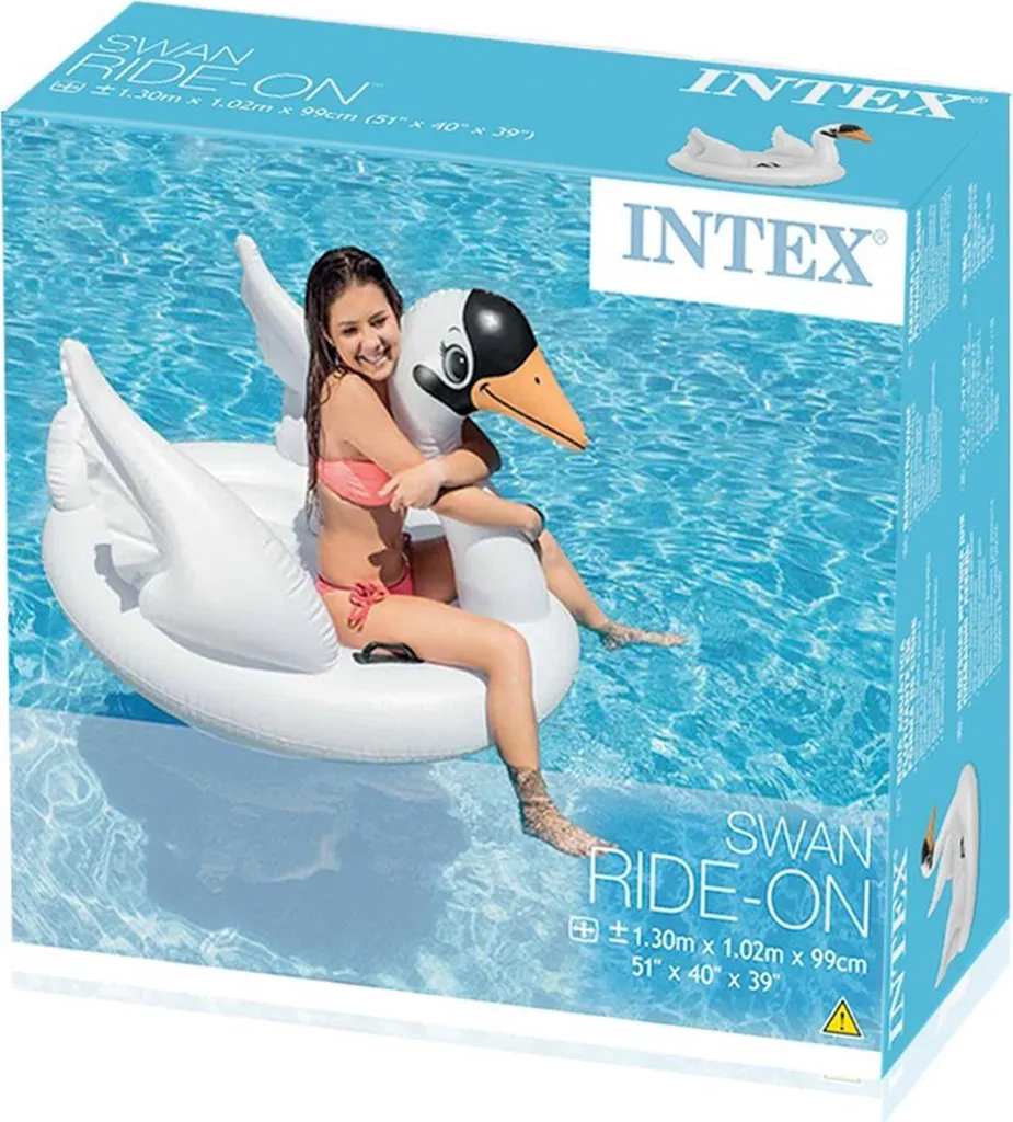 Accessoire Piscine Cygne Intex 147x147cm idéal pour Détente et Jeux