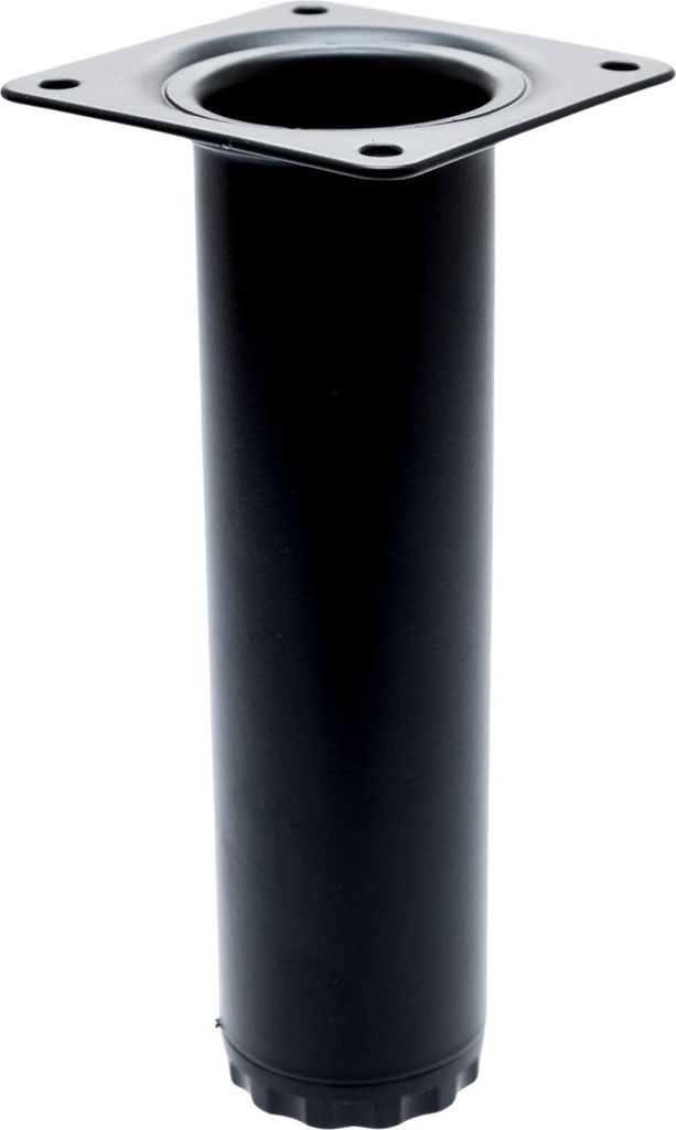 Möbelfuß schwarz Möbelbein 15 cm Sockelfuss + 1 cm Produktbild 