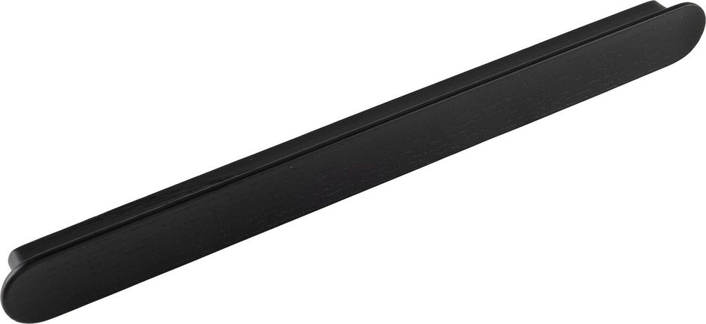 Griff Tuba LA 256mm, Holzgriff robuster Möbelgriff Breite 284mm, Esche schwarz gebeizt