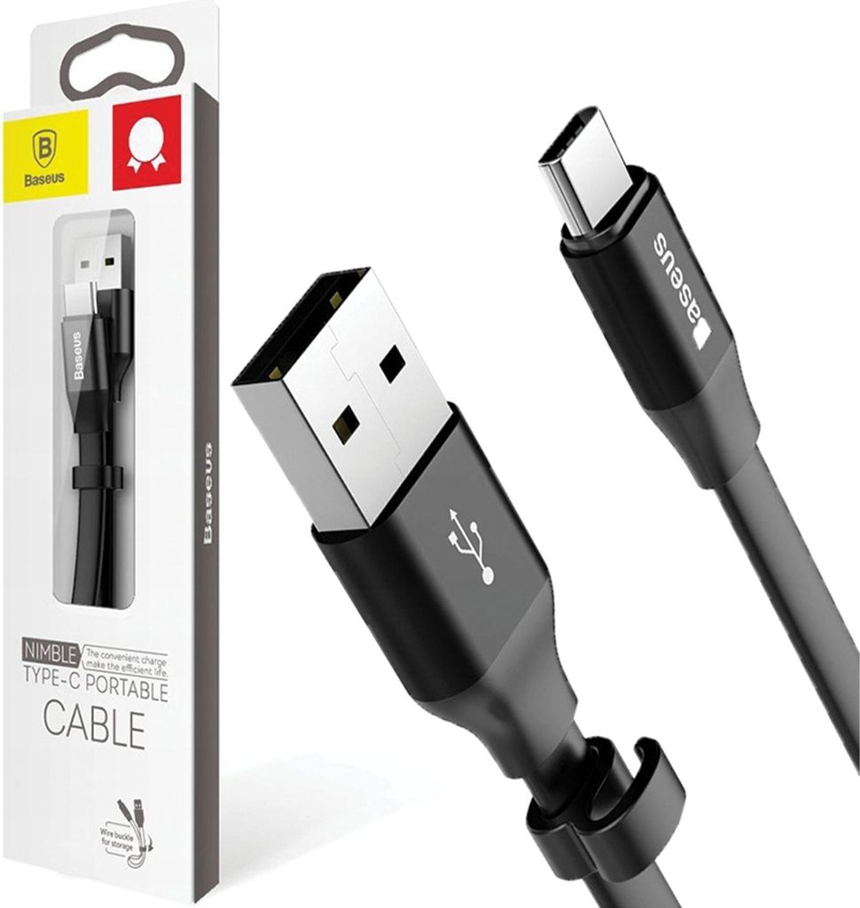 Baseus Nimble cavo piatto Usb / Usb-C con supporto 2A 0,23M Immagine del prodotto 
