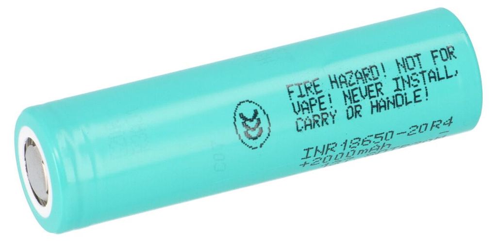 Samsung Akku INR18650-20R 18650 Flattop Li-Ion 3,6V 2000mAh Produktbild 