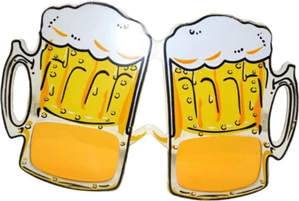 Bierkrug-Gläser, lustige flexible Bügel, verschütteter Bierkrug, Design, Becher, Requisiten, Flasche, lustige Gläser, Partyzubehör, Gelb