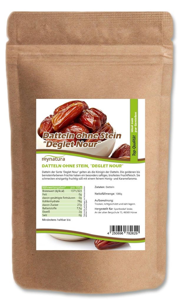 Mynatura getrocknete Datteln – ab 1kg Produktbild 