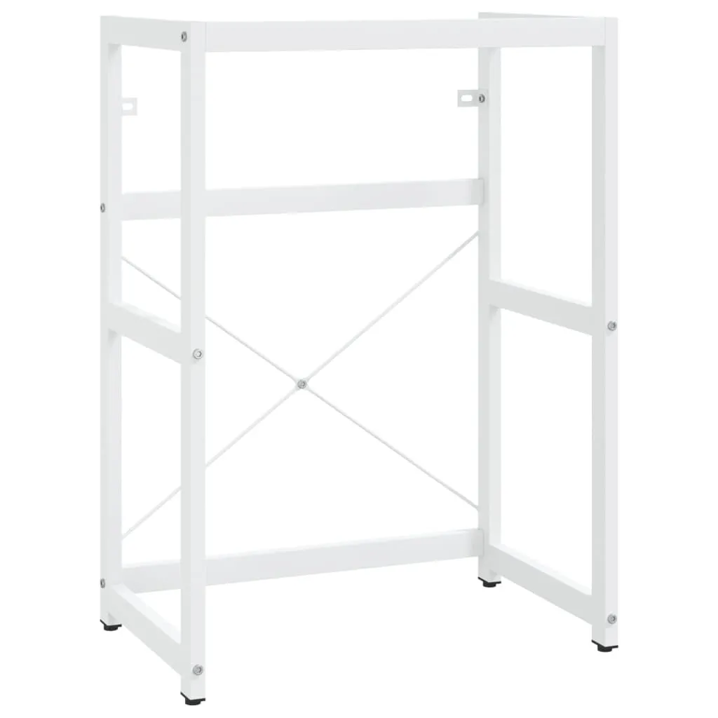 Supporto Lavabo Design Industriale Bianco 59x38x83 cm - Struttura Ferro