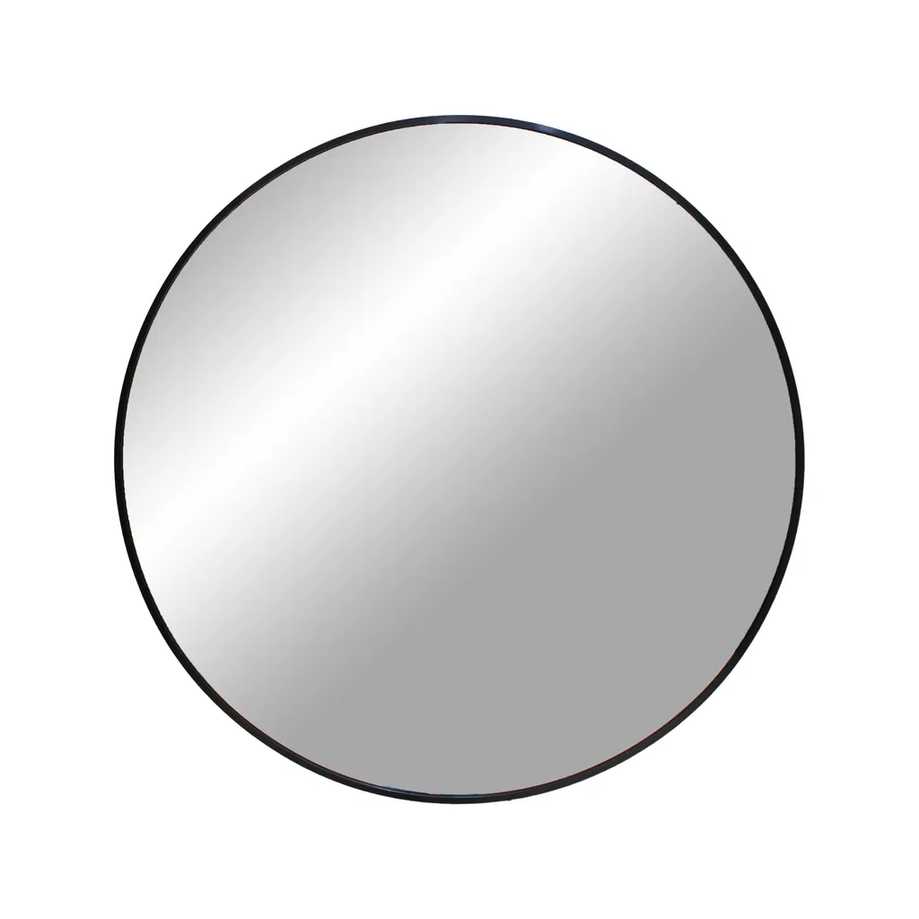 Miroir Madrid Ø60 cm Noir : Solution Déco pour Murs Vides et Sombres