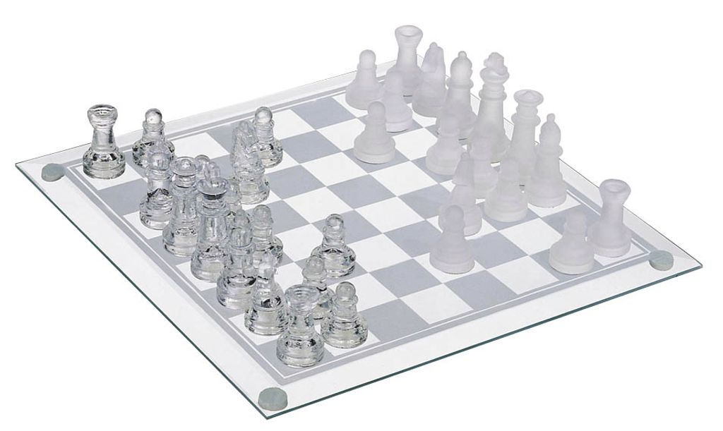 Schachspiel glas 