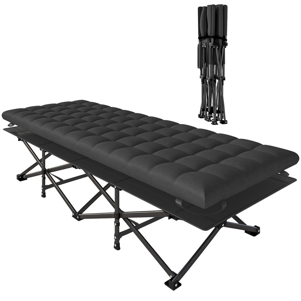 Outsunny Feldbett faltbar Campingbett mit Tragetasche Produktbild 