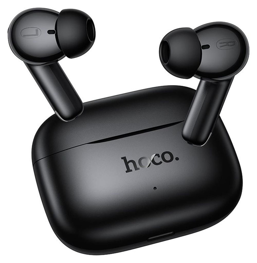 Hoco EQ30 Kabellose Bluetooth In-Ear Kopfhörer mit Ladecase Schwarz Stereo Sound & Mikrofon Headset