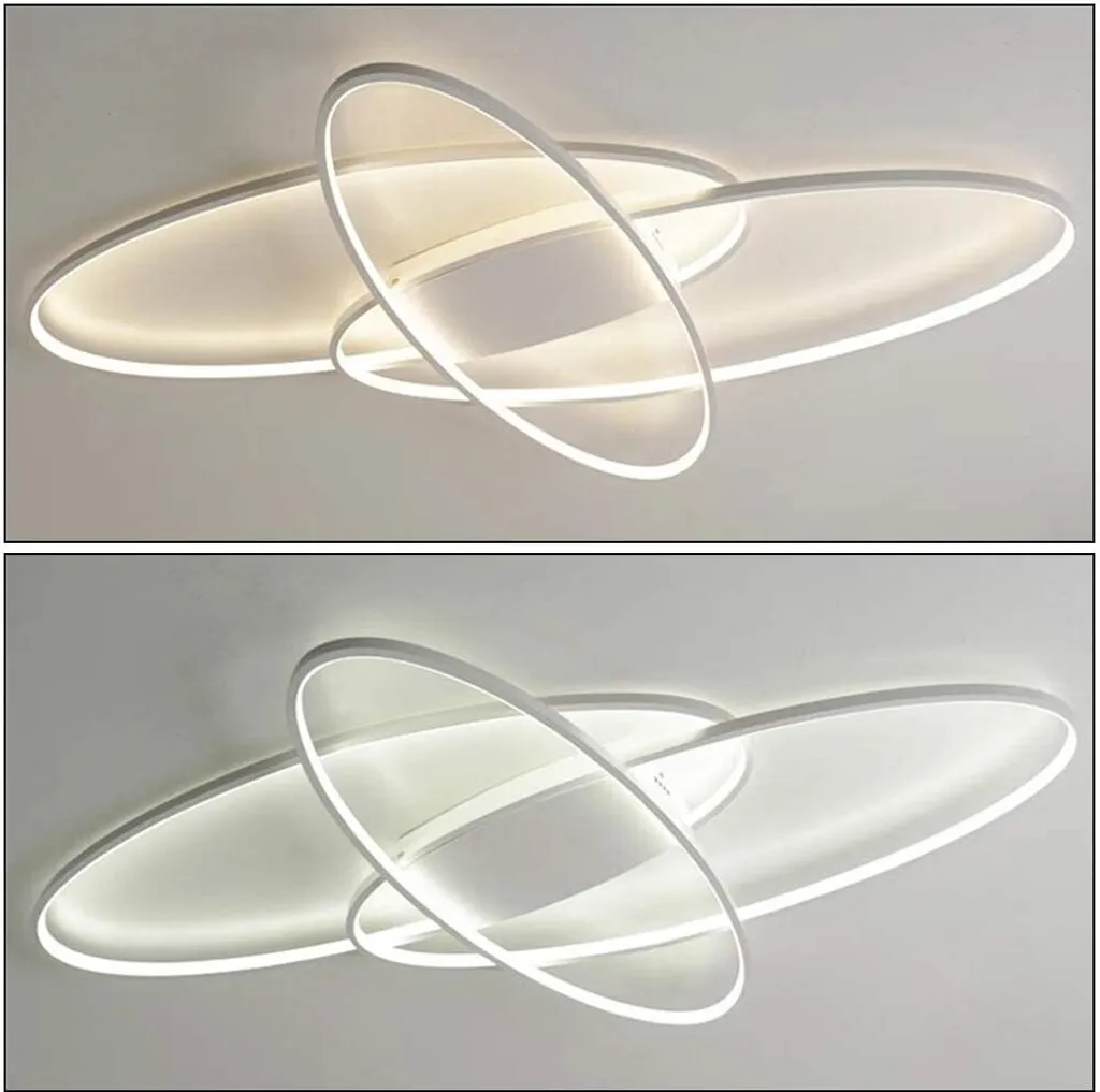 Plafonnier LED 75W à Intensité Variable avec Télécommande sans Fil
