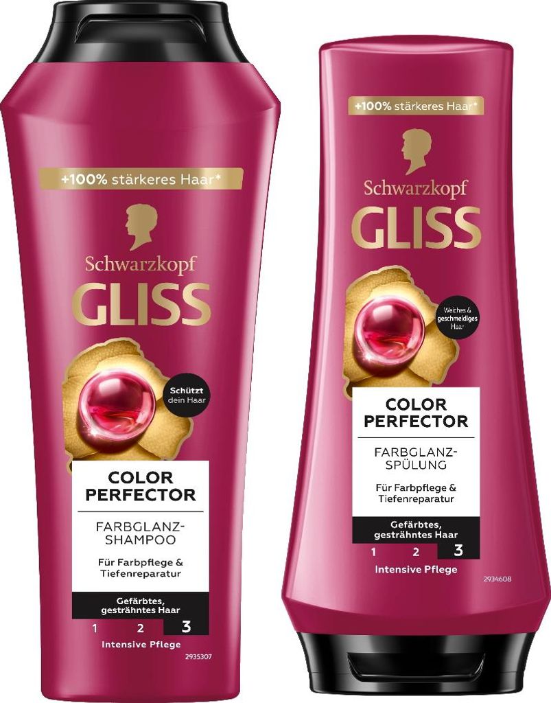 GLISS Shampoo Color Perfector 250ml & Spülung 200ml