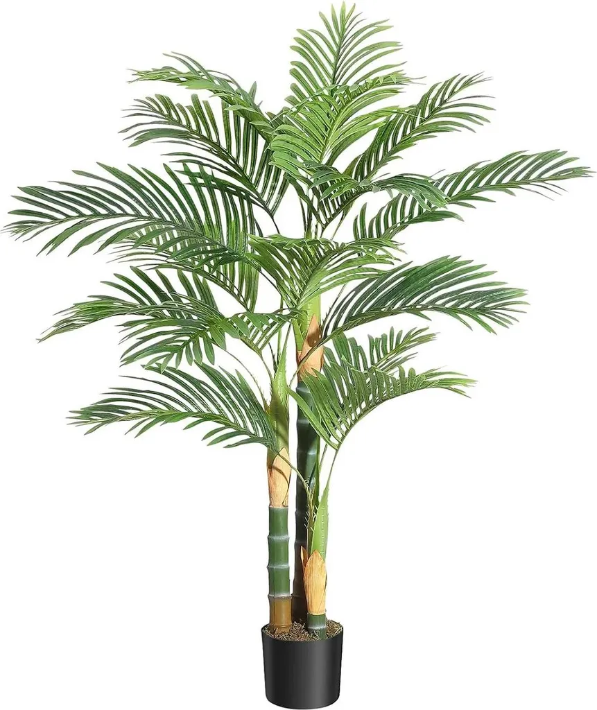 Décoration intérieure palmier artificiel 150 cm lot de 2 Areca en pot