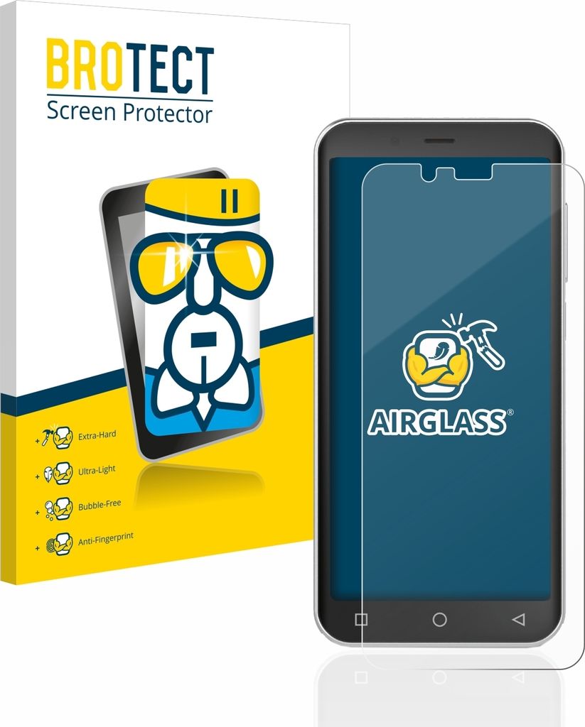 BROTECT Schutzglas für Emporia Smart 4 Schutzfolie Panzer Folie Glas Display Schutz klar