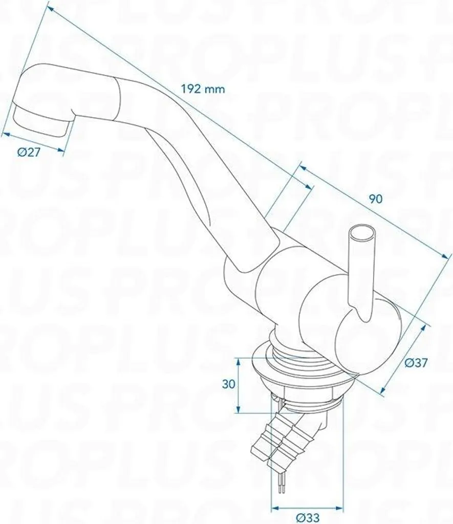 Mitigeur eau chaude eau froide 12V idéal pour aménagement de van