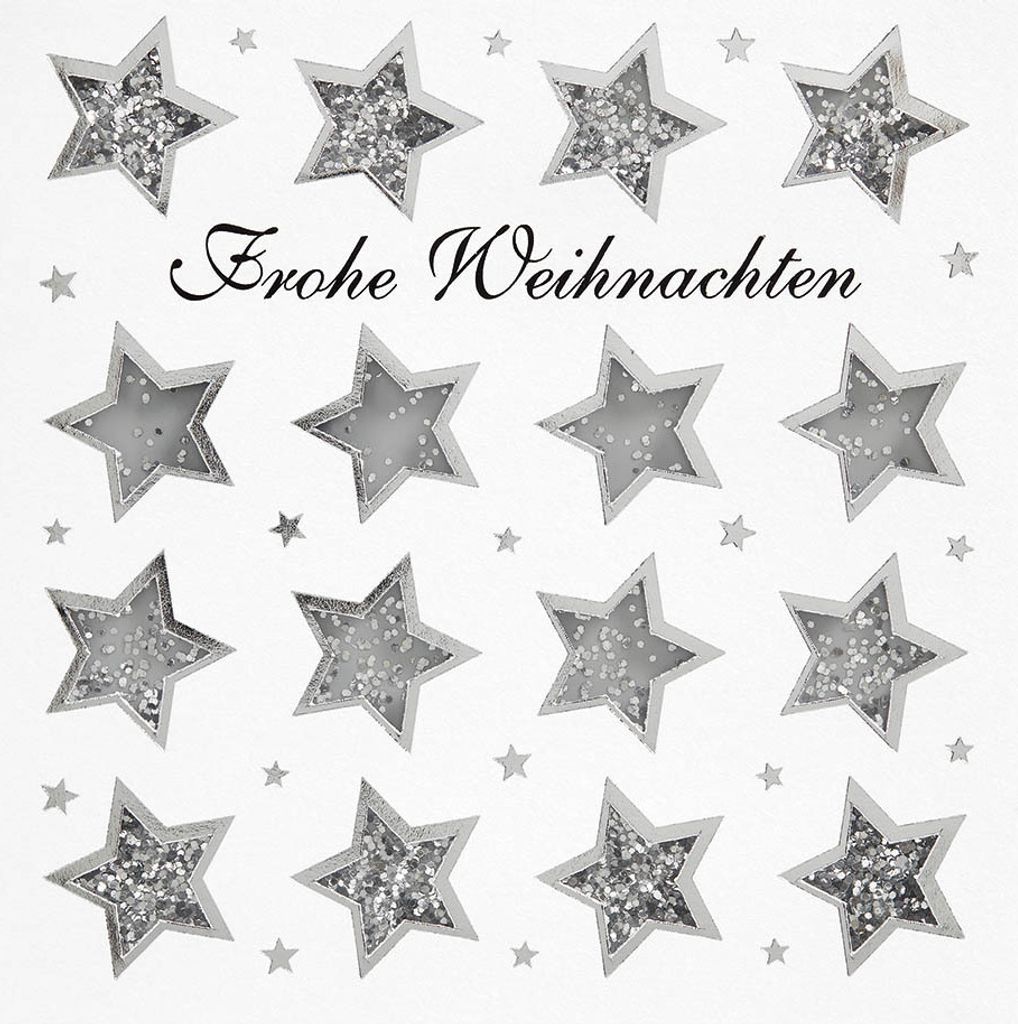 Weihnachten - Shake-Card - Glückwunschkarte im Format 15,5 x 15,5 cm