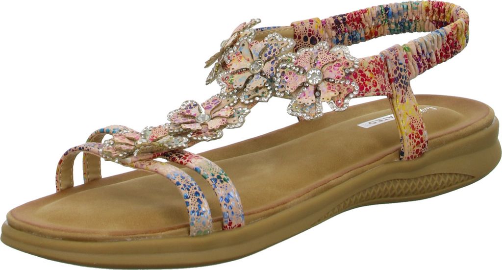 living UPDATED Damen-Sandalette Mehrfarbig, Farbe:rot, EU Produktbild 