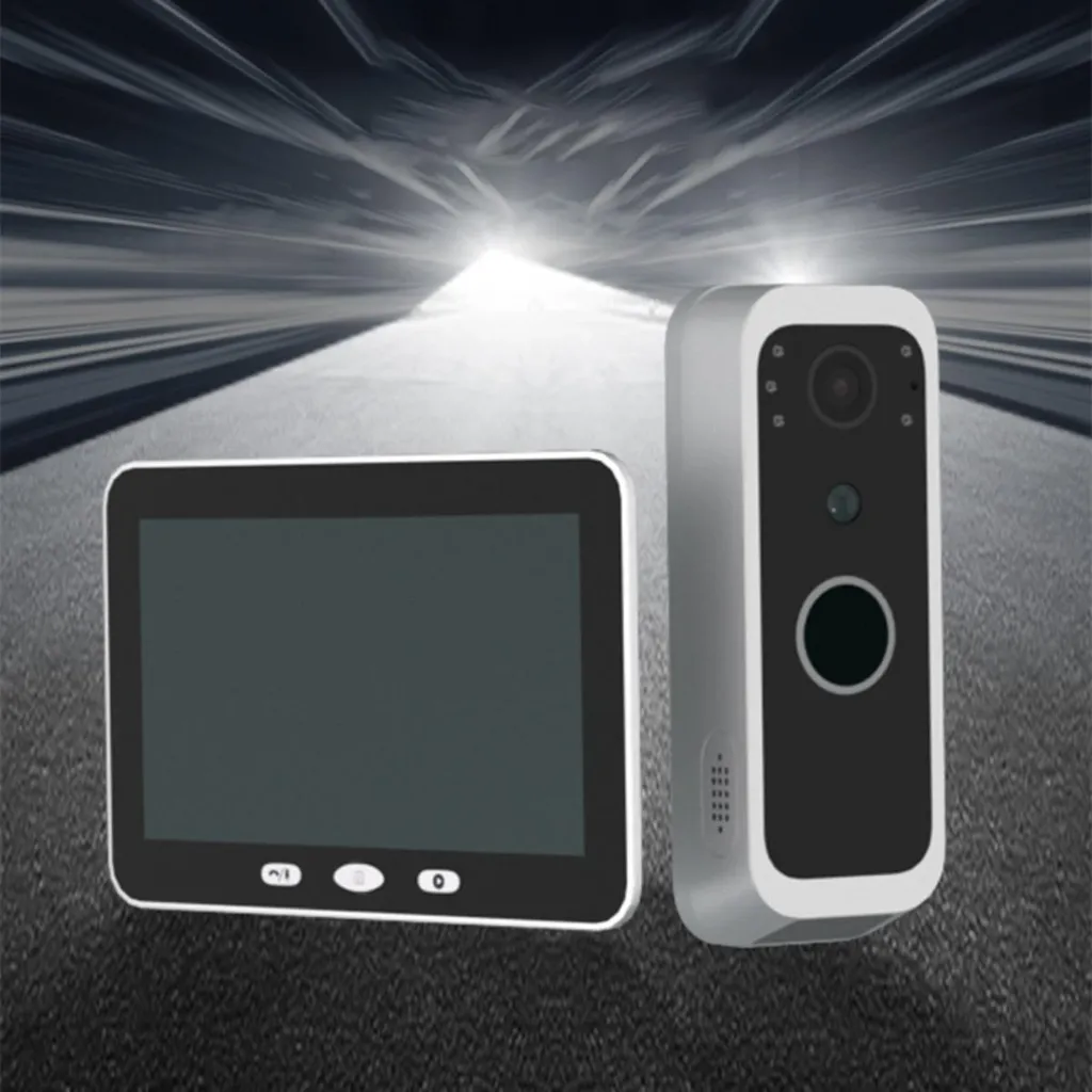 Visiophone sans Fil avec Détection PIR et Batterie Longue Durée