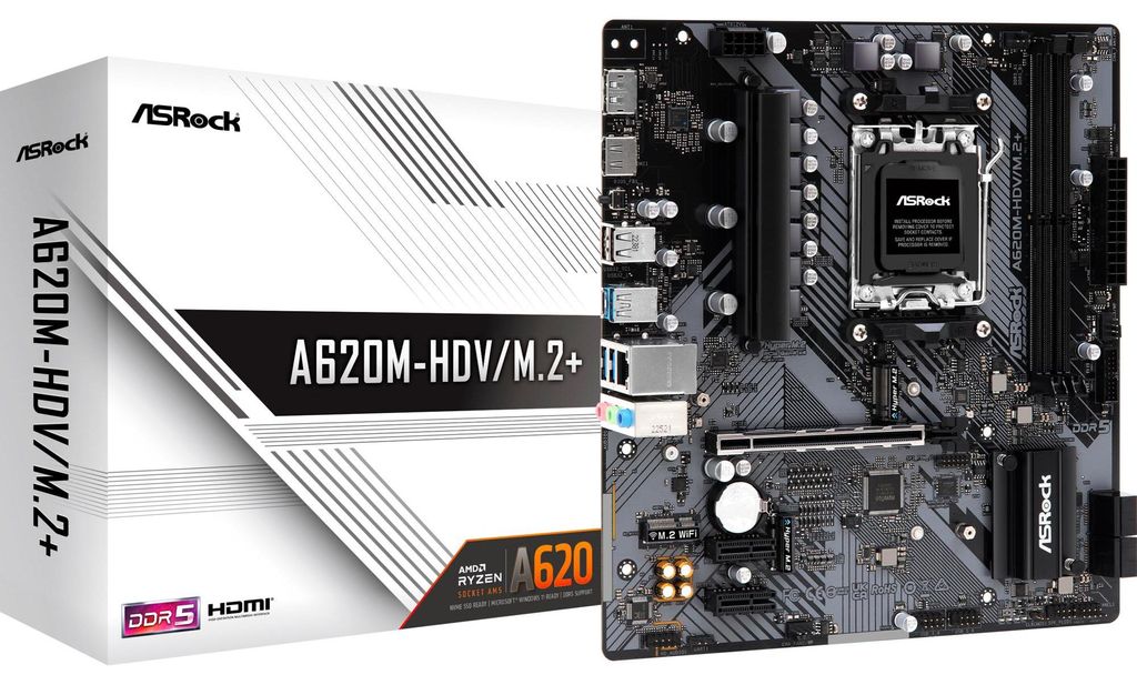 ASRock A620M-HDV/M.2+, Mainboard Produktbild 