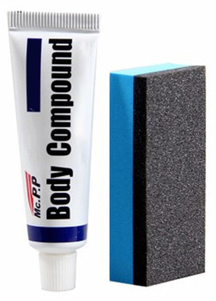 Kratzerentferner mit Schwammbürste, Poliermittel, Lackreiniger und -auffrischer für die Autokarosserie-Reparatur und -pflege