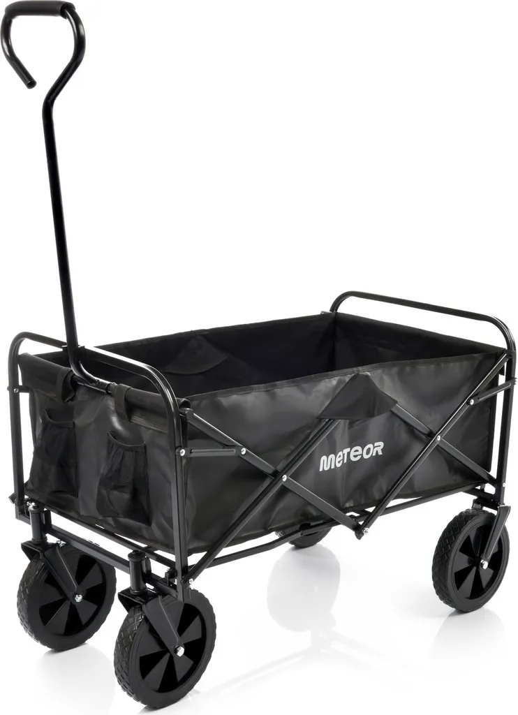 Chariot de plage pliable Meteor | Charette de jardin à grande roue