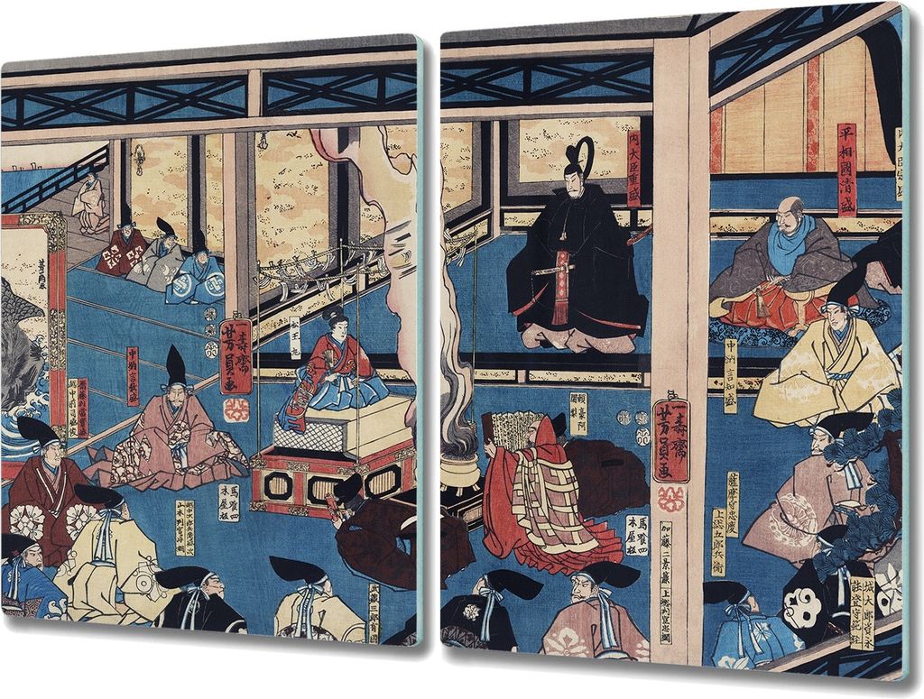 Coloray Hackbrett Küchenbrett Kochplattenabdeckung Schneidebrett Herdabdeckplatte 2x40x52 cm - asiatische traditionelle