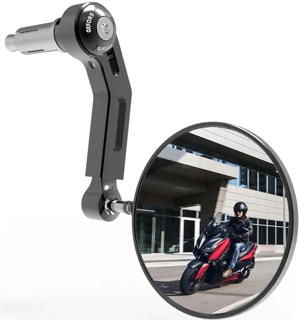 Rétroviseur Oxford Premium Mirror L avec Miroir Convexe et Bras Ajustable