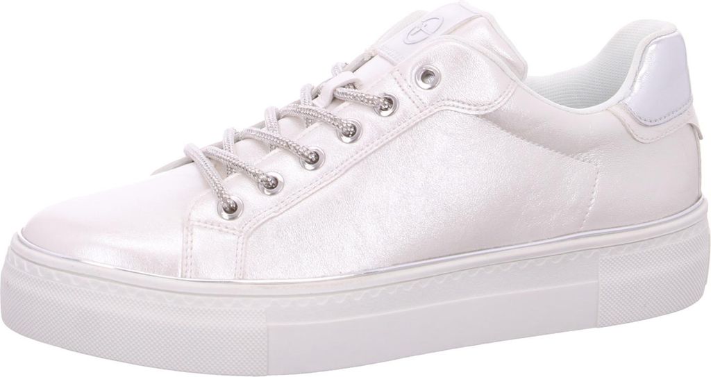 Tamaris Damen Sneaker Plateausohle Metallic Effekte Court Produktbild 