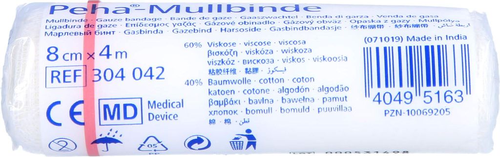 Peha-Mullbinde 8cmx4m, 1 St BIN
