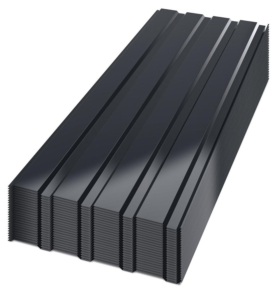 Eikuavons 24 lames de tôle trapézoïdale 115 cm x 45 cm = 12 Image du produit 