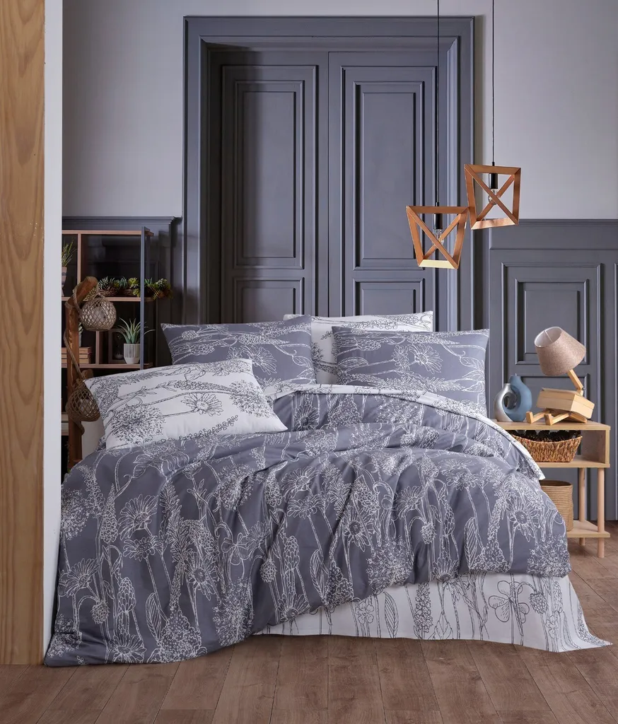 Lara Set Copripiumino Grigio 135x200 - L'Essentiel Linge de Maison