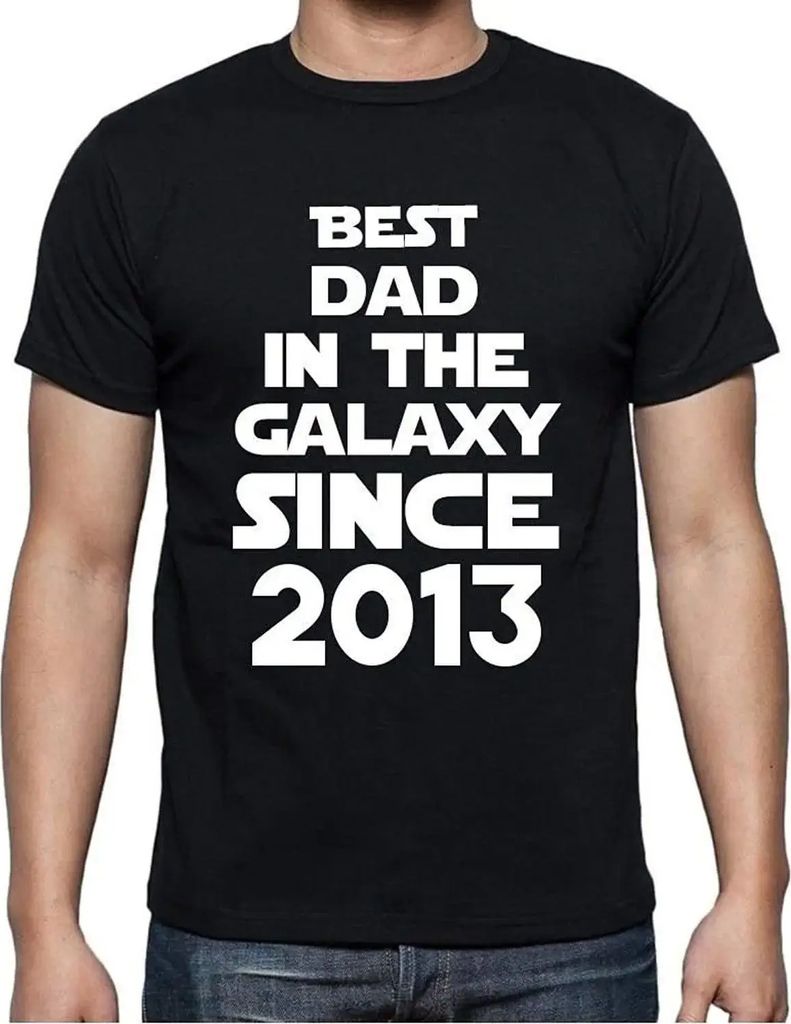 Herren Grafik T-Shirt Bester Vater in der Galaxie seit 2013 – Best Dad in the Galaxy Since 2013 – Geschenk 11. Geburtstag Jahrestag 11 Jahre Ju...