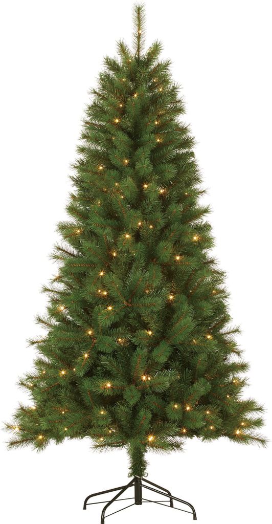 Giftsome Weihnachtsbaum Künstlich mit Lichtern 185 cm – Tannenbaum Künstlich aus Kunststoff – Weihnachtsbaum mit Beleuchtung