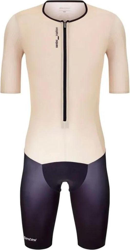 Santini Viper Kurzarm-trisuit Beige XL Herren Beige XL