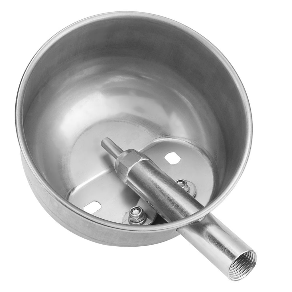 15 cm silberne Trinkwasserschale, umweltfreundliche Spezialventilsystem Wassersparung für Schweine-Tiere