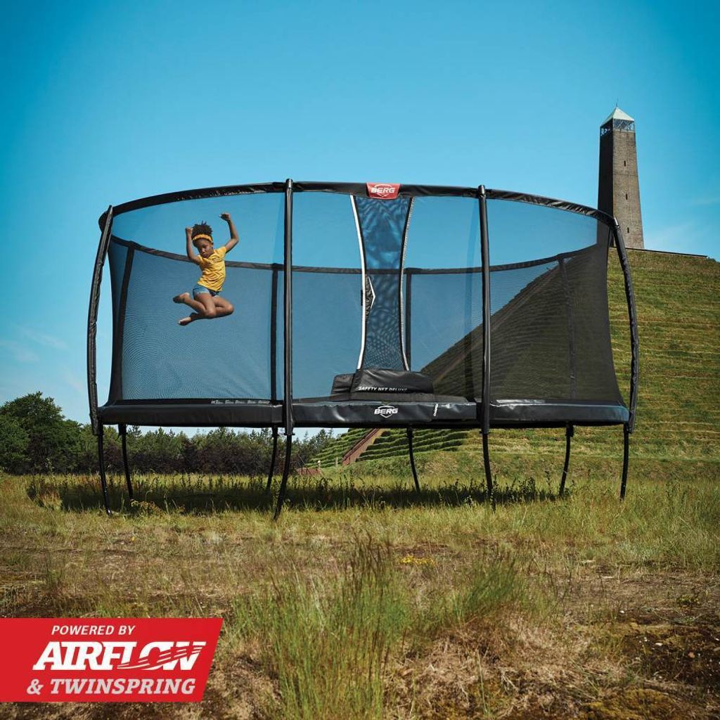 BERG Grand Champion Regular 470 Grey + Safety Net Deluxe Produktbild 2