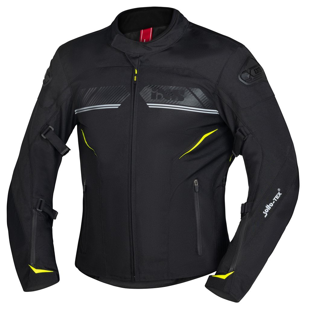 Modeka Thiago Motorrad-Textiljacke – Schwarz, Gr. M – Mit Protektoren & Belüftung