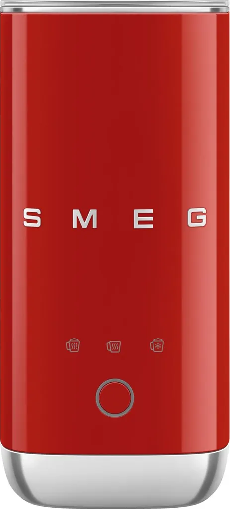 Fini la mousse de lait ratée : Émulsionneur Smeg MFF02RDEU Rouge 500W
