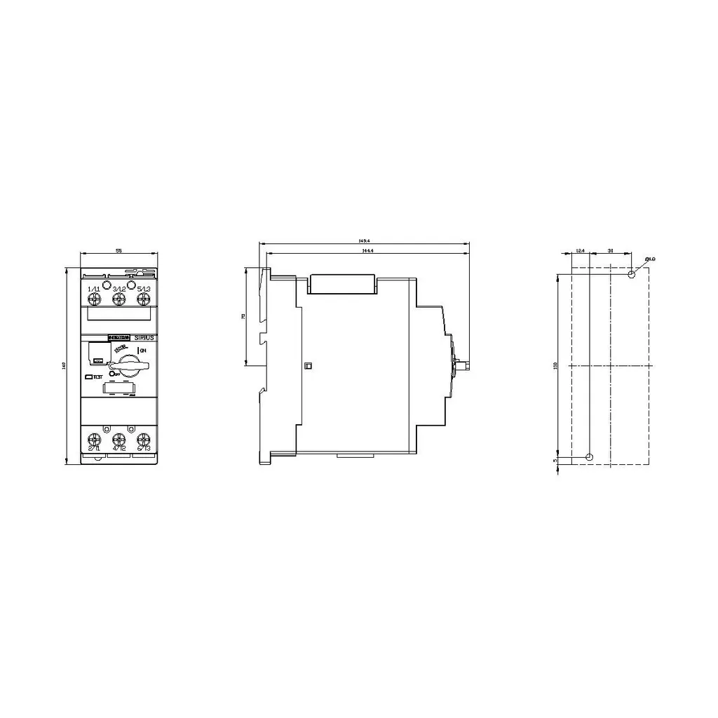 Siemens 3RV2031-4TA10 Disjoncteur 50A avec déclencheur thermique