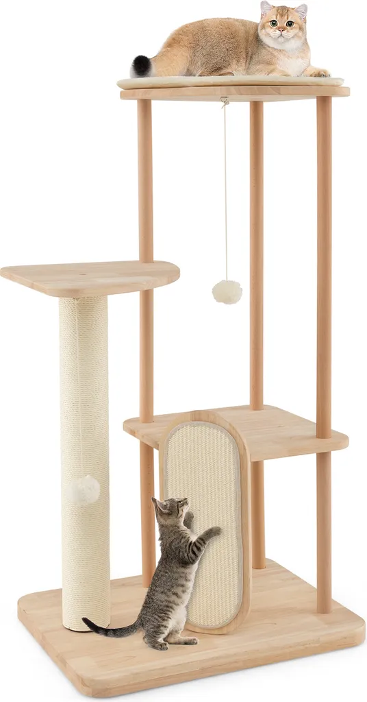 COSTWAY Tiragraffi Professionale 112cm: Benessere Felino Garantito