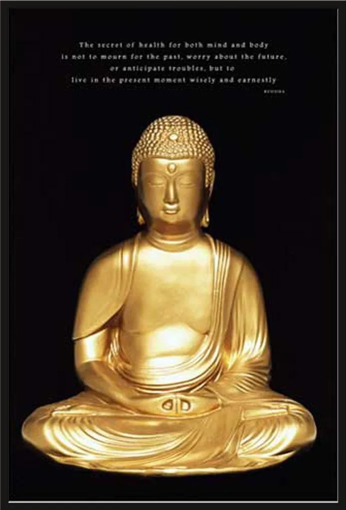 Poster Zen Buddha avec Cadre Interchangeable Shinsuke et Vitre Acrylique