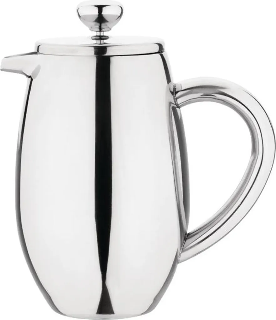 Olympia Pressa Francese 35cl Acciaio Inox Isolata | Caffettiera 3 Tazze