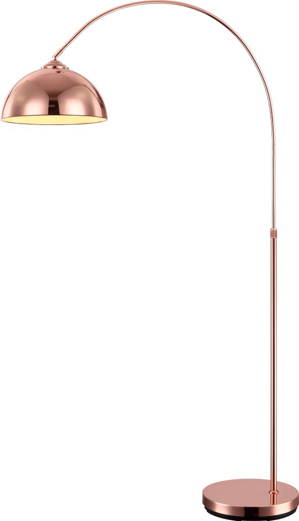 Globo Lighting stojacia lampa kovová medenej farby, 1x E27 Obrázok produktu
