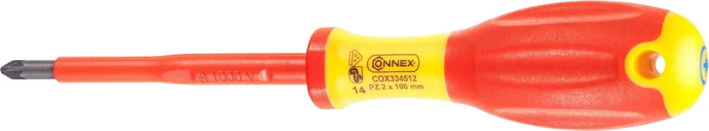 Tournevis isolé PZ2 100mm Connex pour électricien avec protection 1000V