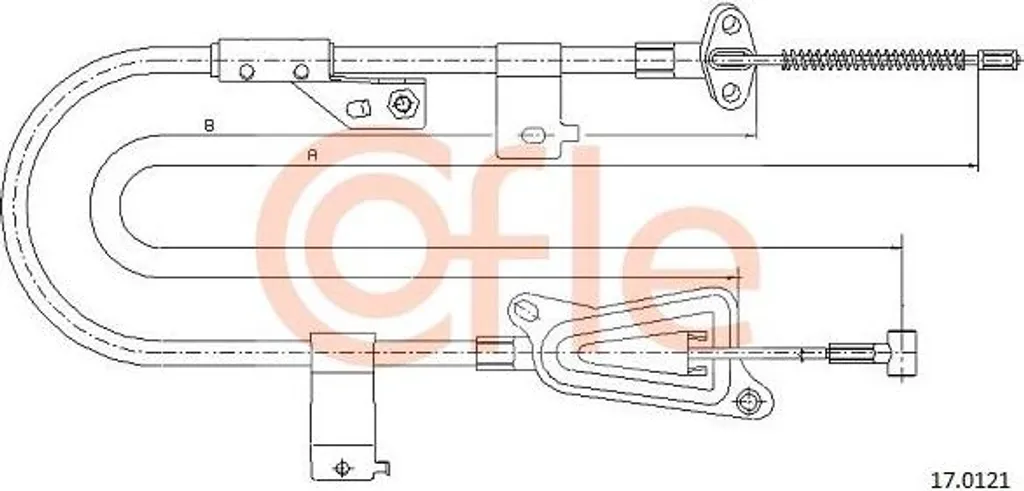 Câble de Frein de Stationnement pour Almera - Remplacement OE 365309M800