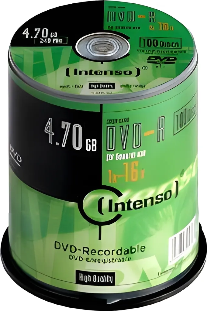 DVD-R Intenso 4.7Go anti-perte de données en pack économique de 100 disques
