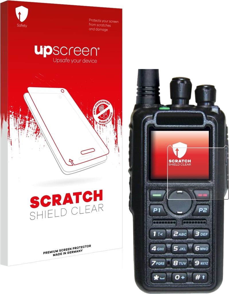 upscreen Schutzfolie für AnyTone AT-D878UV II Plus Displayschutz Displayschutzfolie Folie Klar Transparent