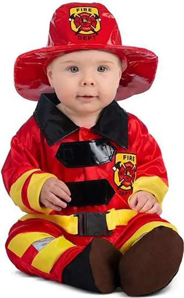 Mom Feuerwehrmann Babykostüm Rot 7-12 Months Rot 7-12 Months