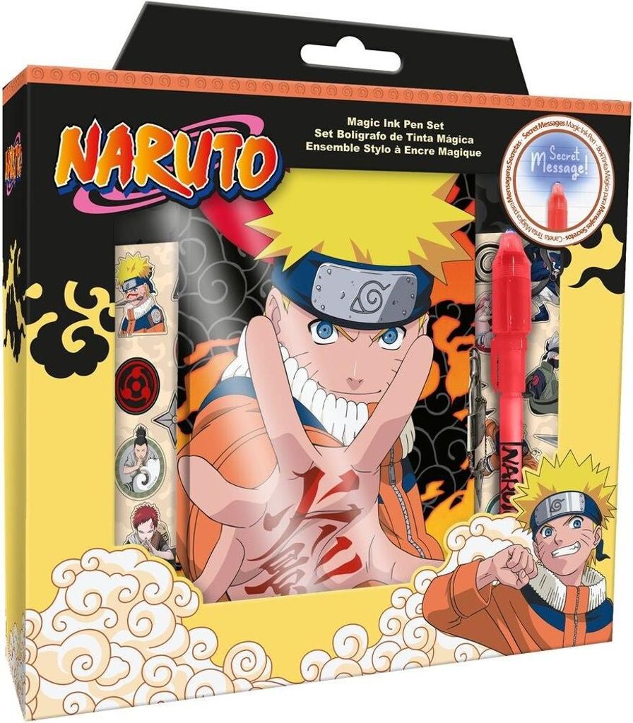 Naruto Shippuden Tagebuch mit Zauberstift für kreatives Schreiben