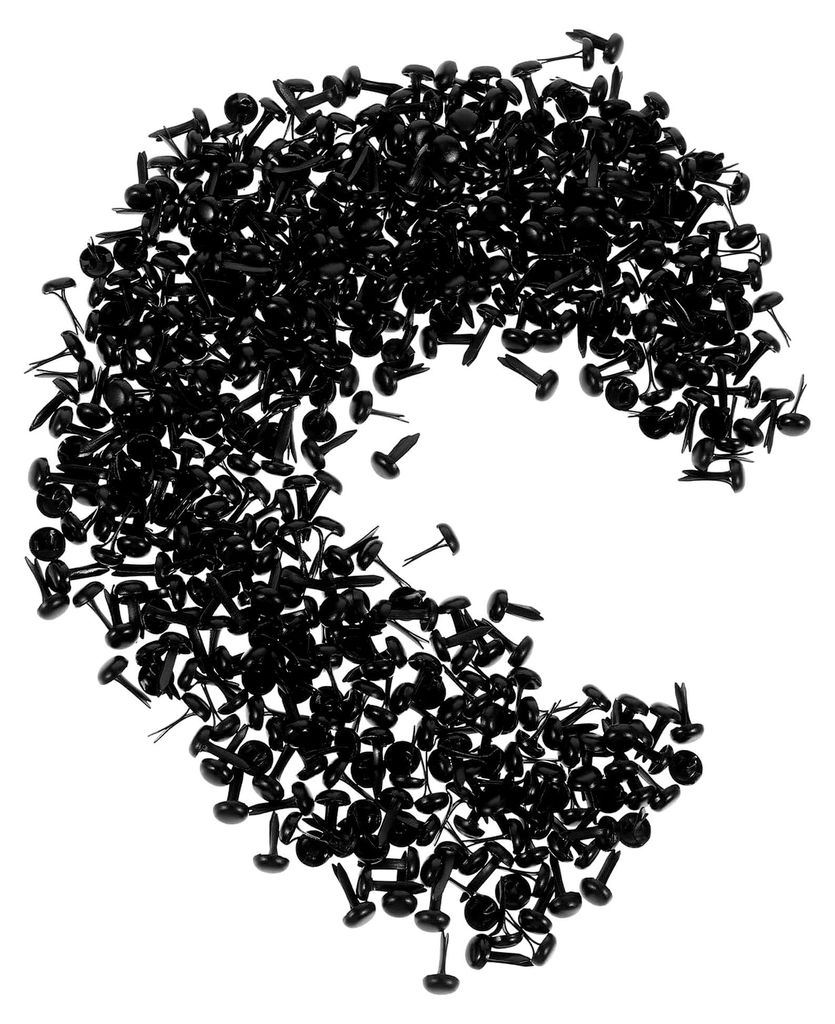 500 Stück Mini Metall Brads Rundkopf Musterklammern für DIY Basteln und Scrapbooking