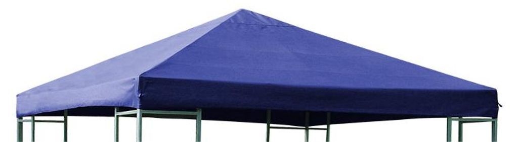 Pavillon Ersatzdach 3x3 Meter blau wasserdichtes Polyester mit PVC-Beschichtung