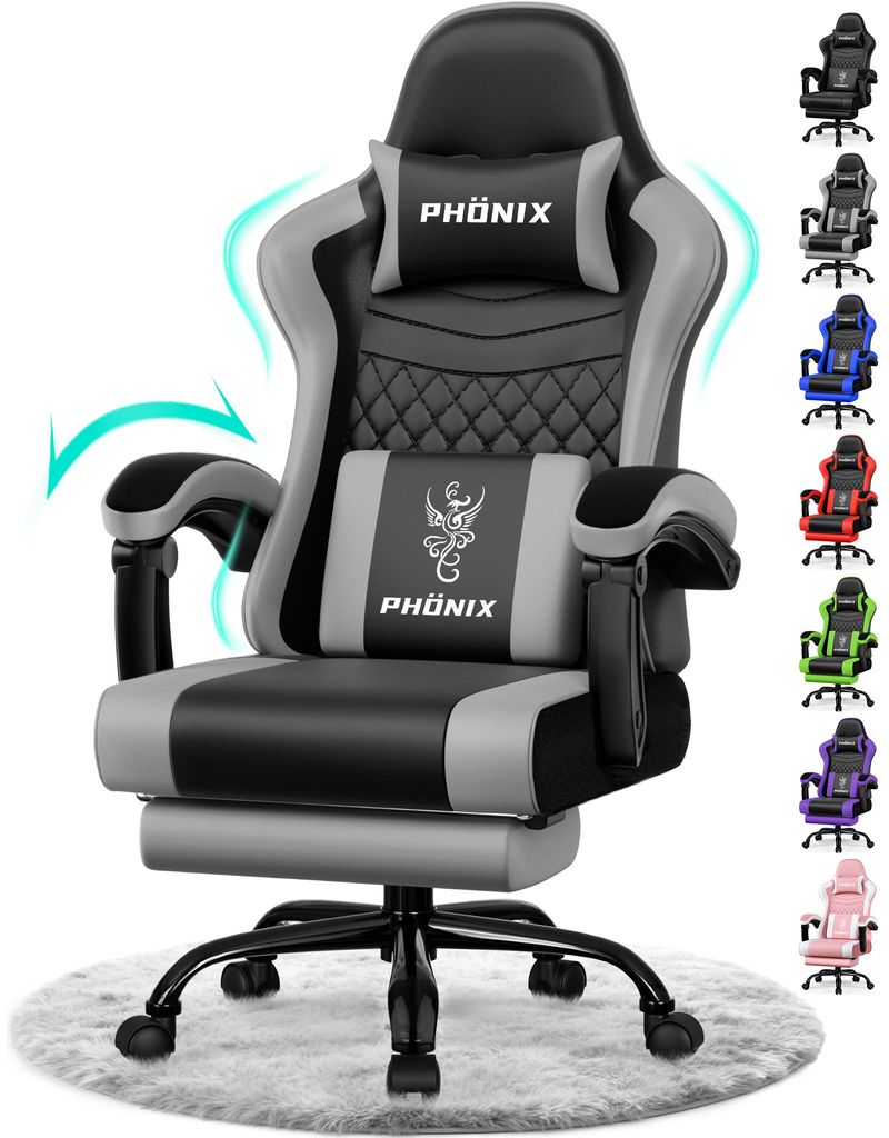 Chaise de gaming Adormii, fauteuil de jeu ergonomique, Image du produit 